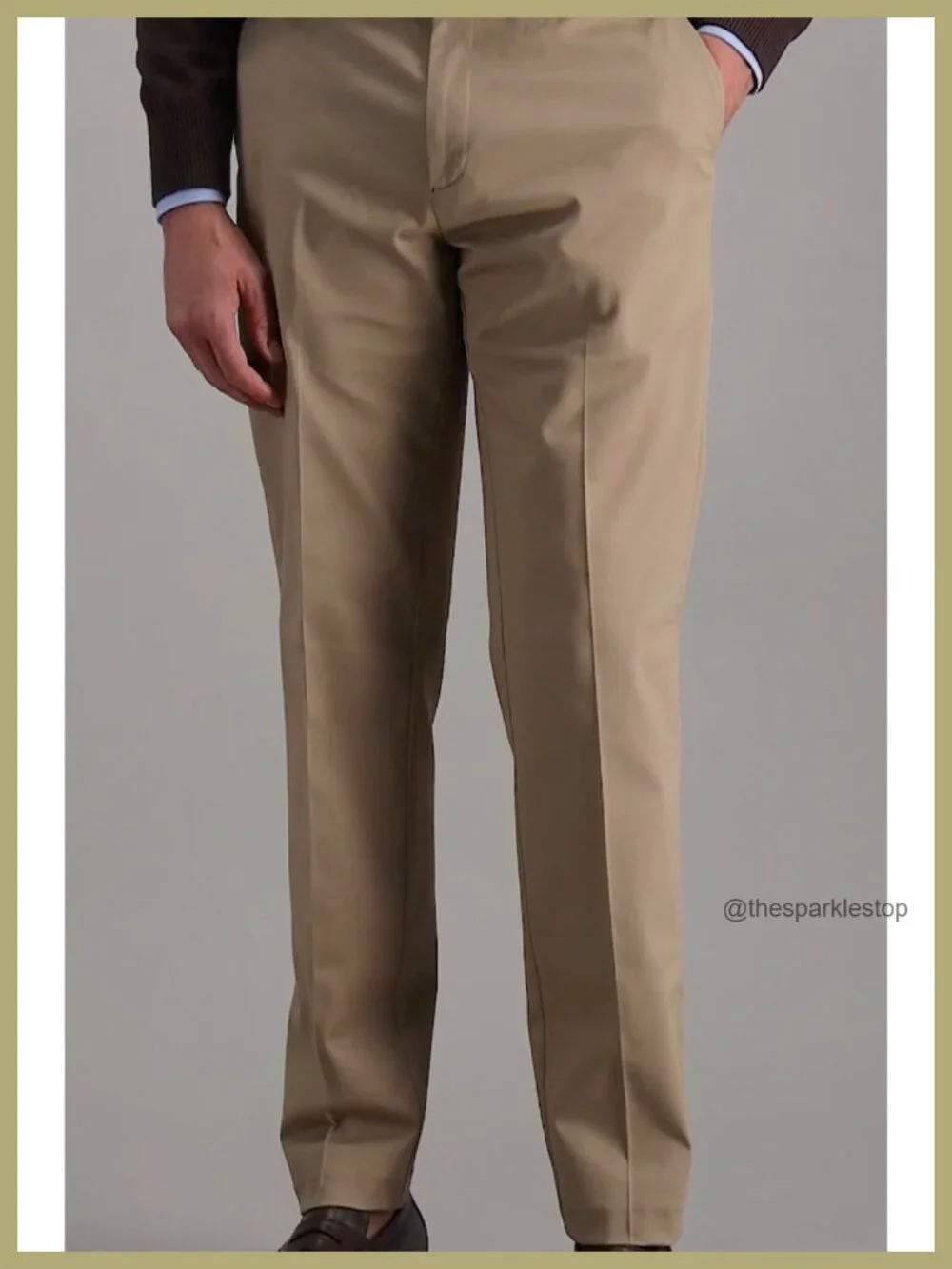 Haggar Men's Slim Fit Flat Front Casual Pant No Iron Stretch Flex Waist